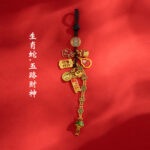 Snake Year Zodiac Car Keychain Pendant - 图片 6