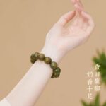 Men's Agarwood Buddha Bead Bracelet - 图片 4
