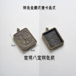 Zinc alloy Tibetan style gawu box - 图片 11