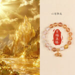 Incense ash colored glass bracelet for women to bring wealth and fortune - 图片 11