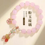 Dusk Mountain Purple Cinnabar Lion Glaze Bracelet Lucky Beads - 图片 10