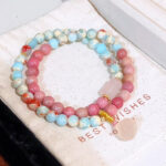 Shoushan Stone Double Circle Bracelet - 图片 2