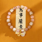 Incense ash colored glass bracelet for women to bring wealth and fortune - 图片 10