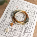 Milk bean white jade bodhi multi-circle bracelet Wenwan Buddhist beads - 图片 11