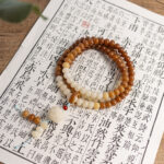 Milk bean white jade bodhi multi-circle bracelet Wenwan Buddhist beads - 图片 14