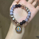 Beijing Temple Zakiram Ash Porcelain Incense Ash Glass Bracelet - 图片 8