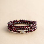 New garnet multi-circle bracelet - 图片 4