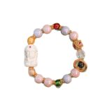 Beijing Temple Zakiram Ash Porcelain Incense Ash Glass Bracelet - 图片 5