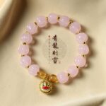 Dusk Mountain Purple Cinnabar Lion Glaze Bracelet Lucky Beads - 图片 17