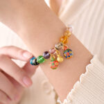 Incense Ash Glass Eighteen Beads, Nine Purple Fire Bracelet Lingyin - 图片 3