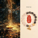 Incense ash colored glass bracelet for women to bring wealth and fortune - 图片 15