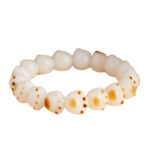 Natural white jade bodhi seed soft play bracelet - 图片 5