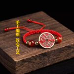 Mountain Ghost Coin Six-Character Motto Bracelet for Men and Women