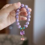 Dusk Mountain Purple Cinnabar Lion Glaze Bracelet Lucky Beads - 图片 7