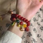 Natural Red Bodhi Root Abacus Bead Bracelet - 图片 2