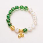 Incense ash colored glass bracelet for women to bring wealth and fortune - 图片 12