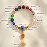 Incense Ash Glass Eighteen Beads, Nine Purple Fire Bracelet Lingyin - 图片 7