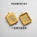 Zinc alloy Tibetan style gawu box - 图片 17