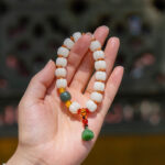 Hangzhou Faxi Lotus White Jade Bodhi Bracelet