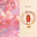 Incense ash colored glass bracelet for women to bring wealth and fortune - 图片 14