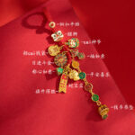 Snake Year Zodiac Car Keychain Pendant - 图片 3