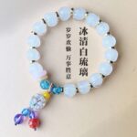 Dusk Mountain Purple Cinnabar Lion Glaze Bracelet Lucky Beads - 图片 9