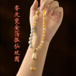 Nine-tailed Fox Sugar Heart Agate Bracelet