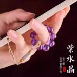 Natural crystal mobile phone chain - 图片 2