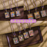 Tibetan thangka pendant zodiac year amulet