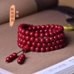High content cinnabar 108 beaded men's and women's zodiac year bracelet - 图片 8