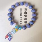 Dusk Mountain Purple Cinnabar Lion Glaze Bracelet Lucky Beads - 图片 8