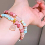 Shoushan Stone Double Circle Bracelet - 图片 3