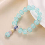 Dusk Mountain Purple Cinnabar Lion Glaze Bracelet Lucky Beads - 图片 13