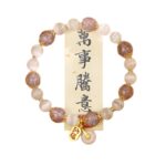 Incense ash colored glass bracelet for women to bring wealth and fortune - 图片 5