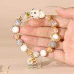 Incense ash colored glass bracelet for women to bring wealth and fortune - 图片 20