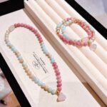 Shoushan Stone Double Circle Bracelet